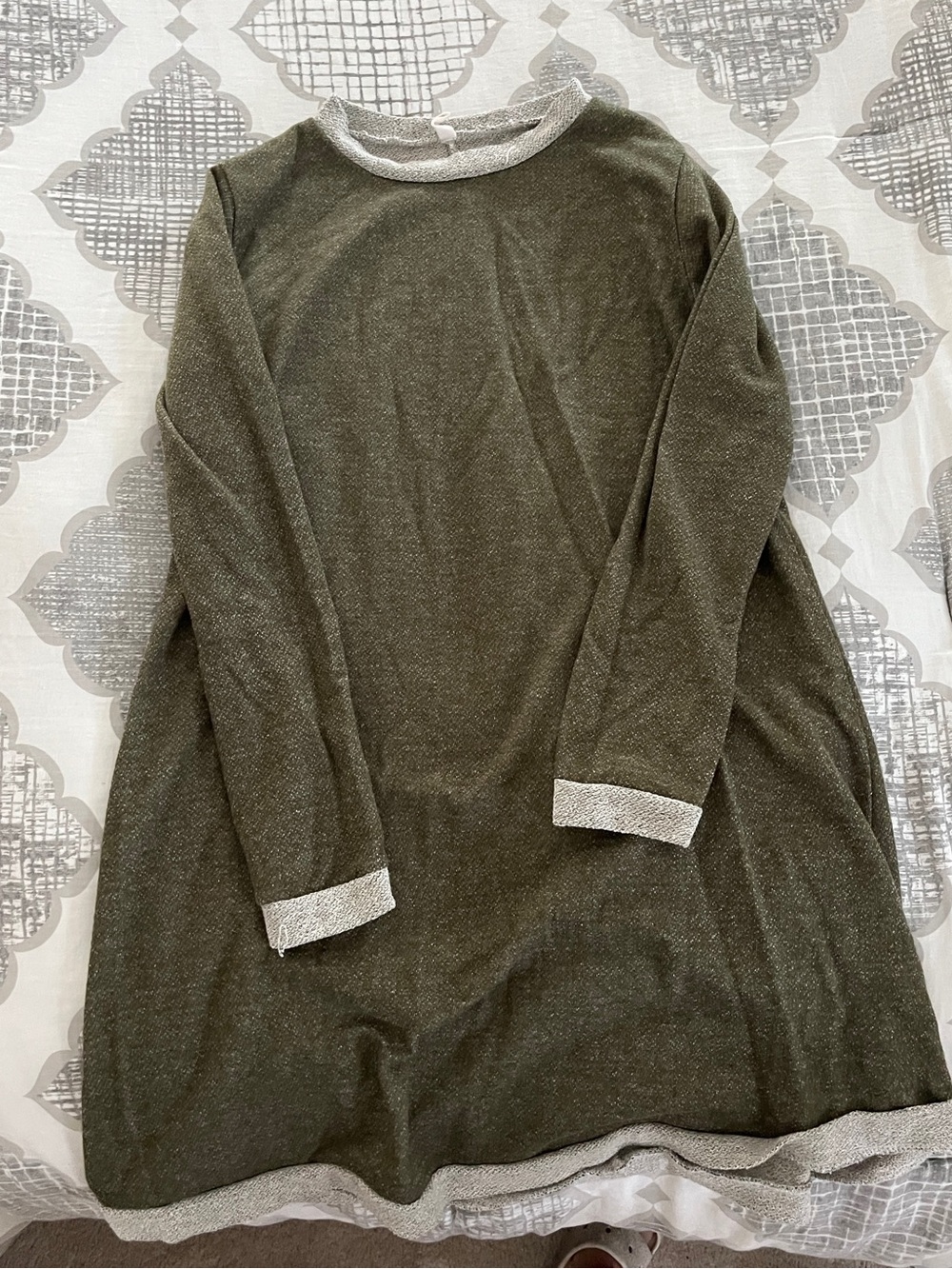 Maternity Olive Green Long Sleeve Sweater Tunic